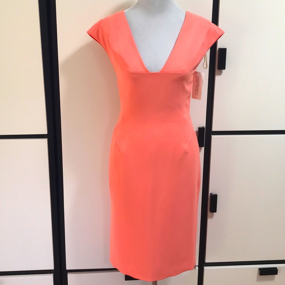 Rachel Roy peach orange dress. Designer line MSRP $378